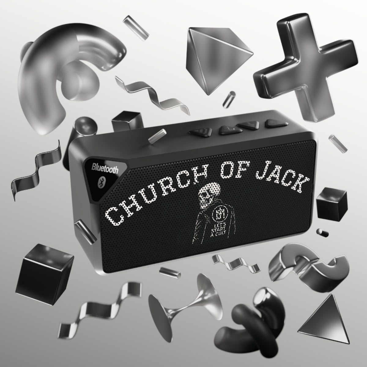 Church of Jack Bluetooth Speaker — Skull Logo Portable Wireless Speaker