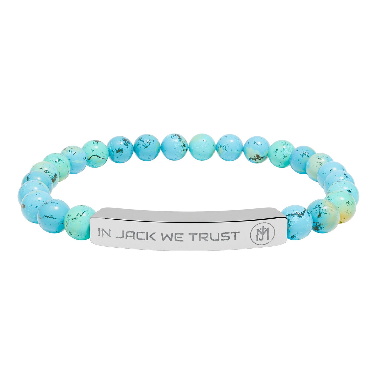 Natural Stone Stretch Bar Bracelet