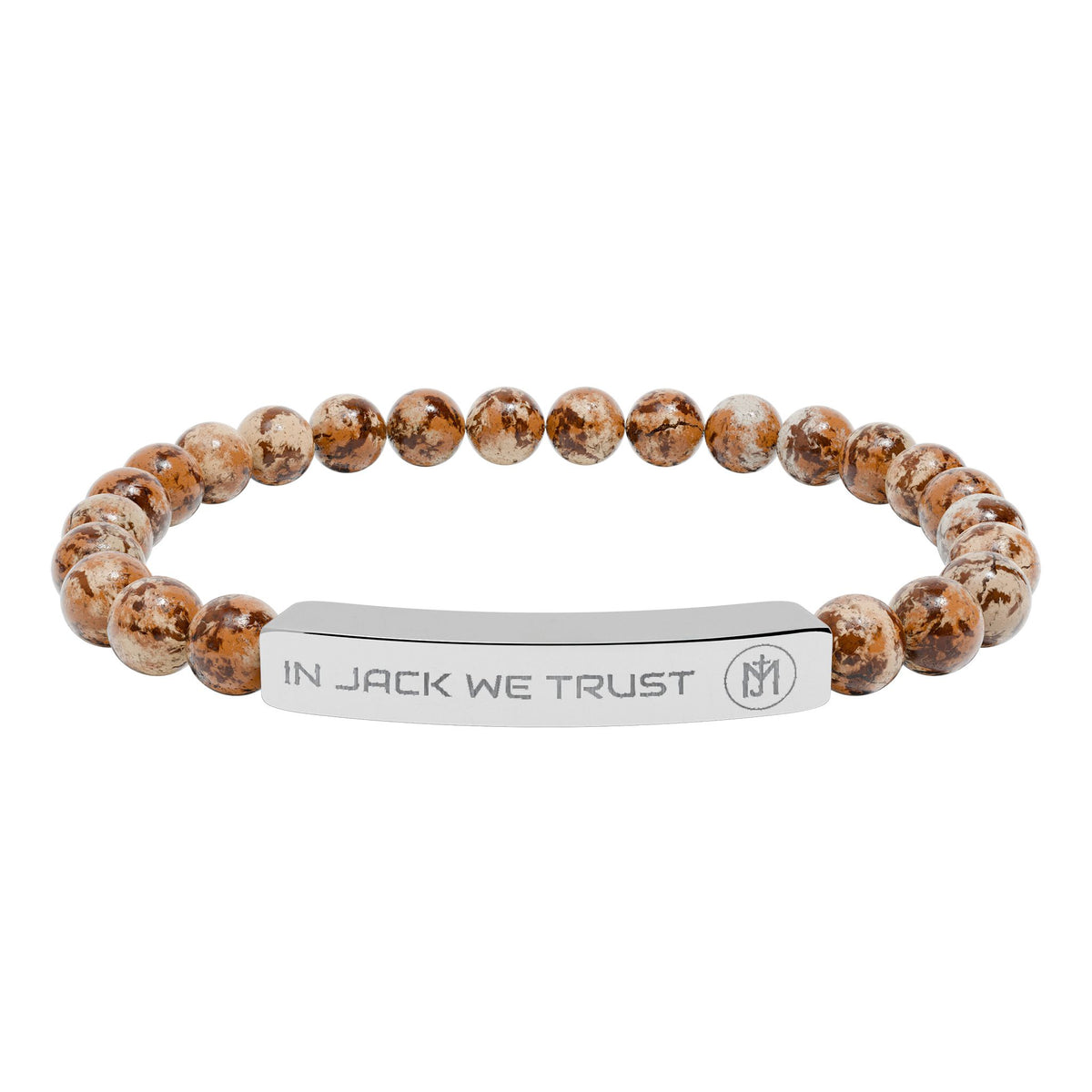 Natural Stone Stretch Bar Bracelet