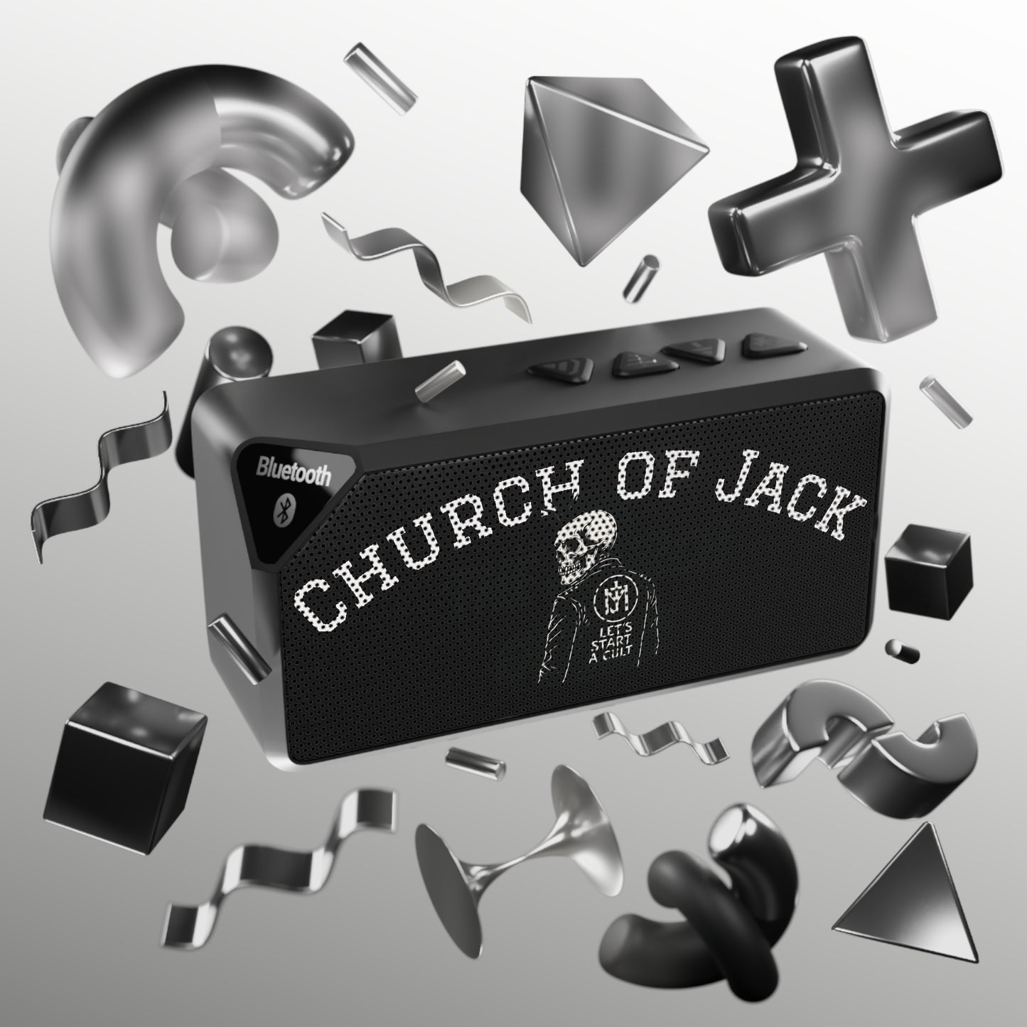 Church of Jack Bluetooth Speaker — Skull Logo Portable Wireless Speaker
