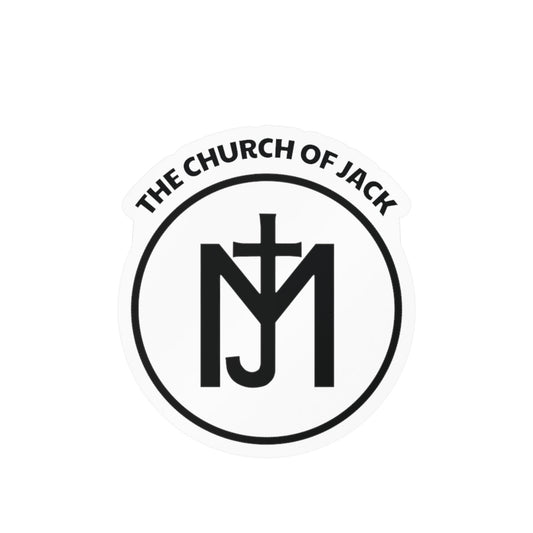 The Church of Jack Logo Vinyl Sticker — Kiss-Cut Decal