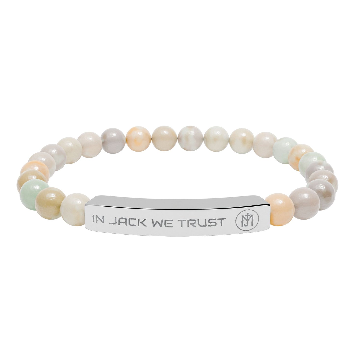 Natural Stone Stretch Bar Bracelet