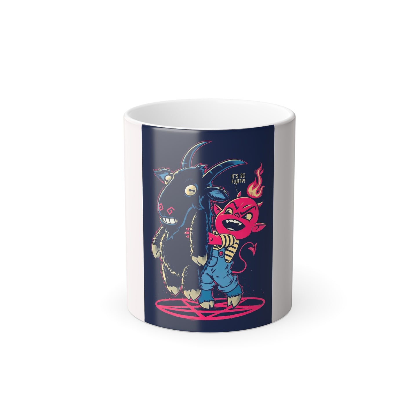 Devilish Duo Color-Morph Mug — Heat-Reveal Cute Demon Design, 11oz