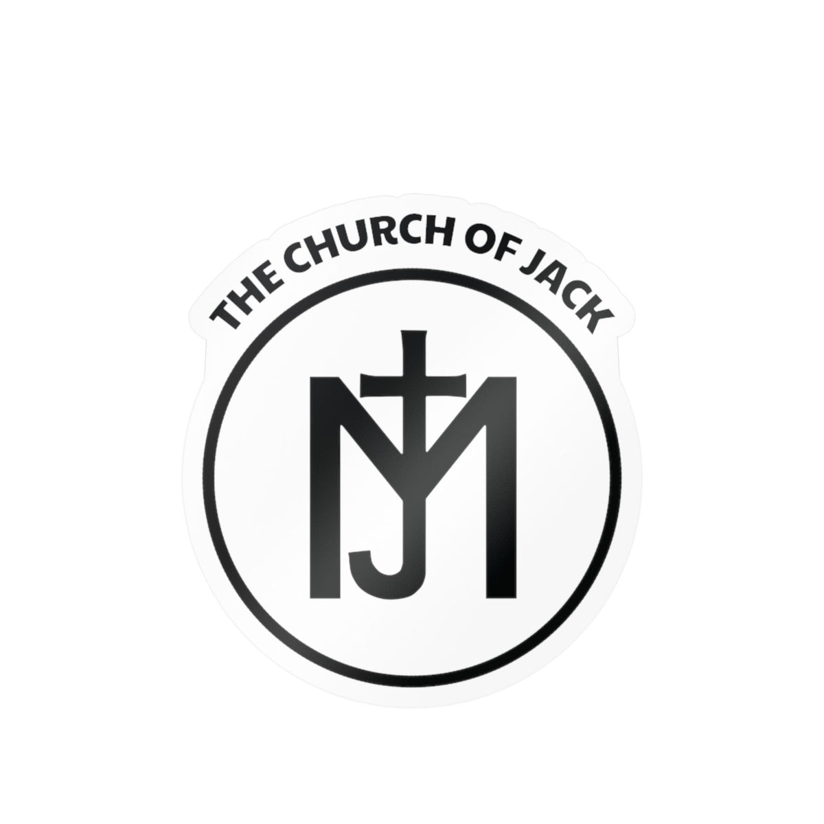 The Church of Jack Logo Vinyl Sticker — Kiss-Cut Decal